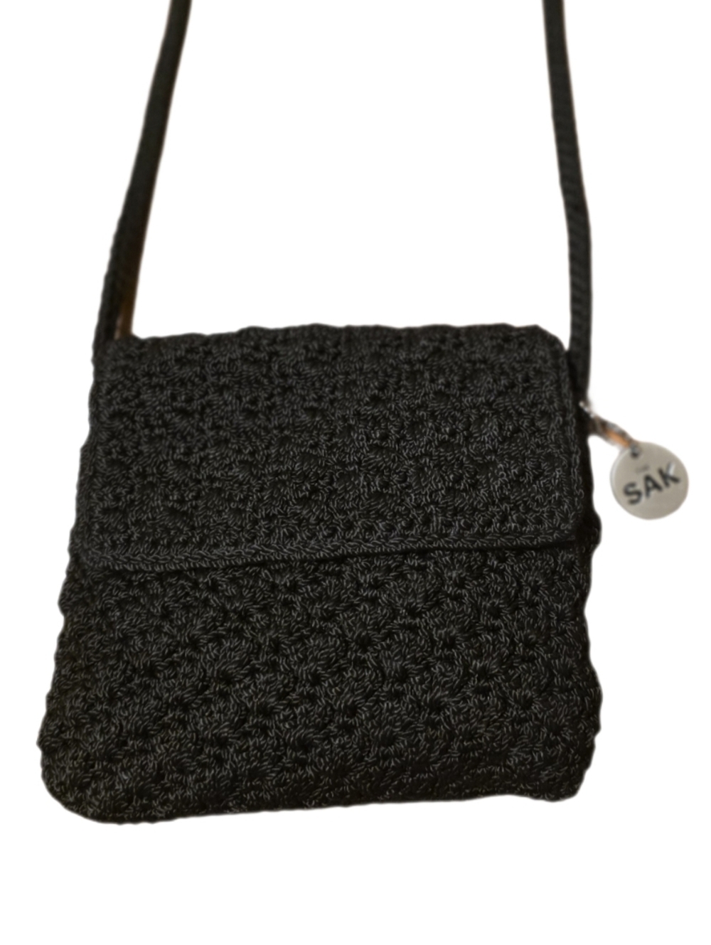 The SAK Signature Black Crochet Crossbody Pristine Condition